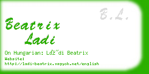 beatrix ladi business card